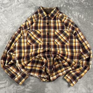 Fear Of God Fourth 2017 Collection Flannel Shirt Size Medium Yellow Plaid